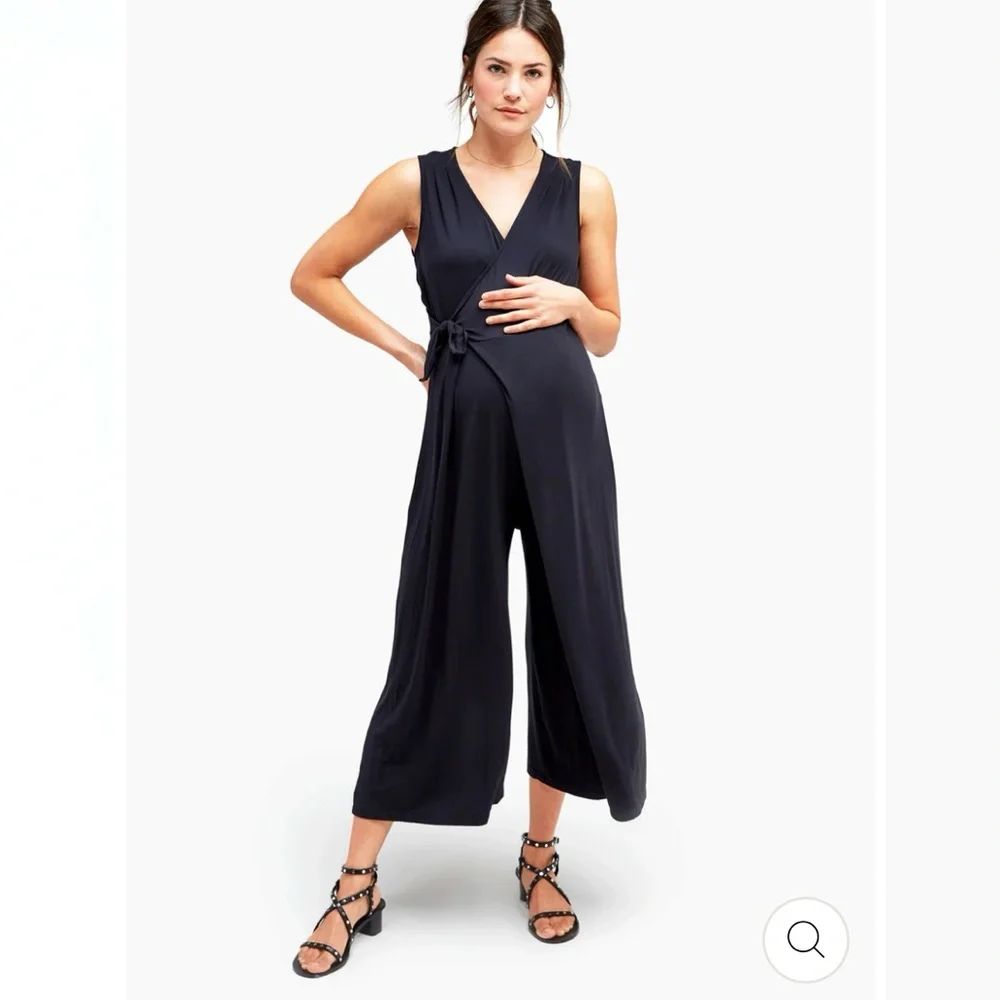 Nom maternity jumpsuit black small - Picture 1 of 4